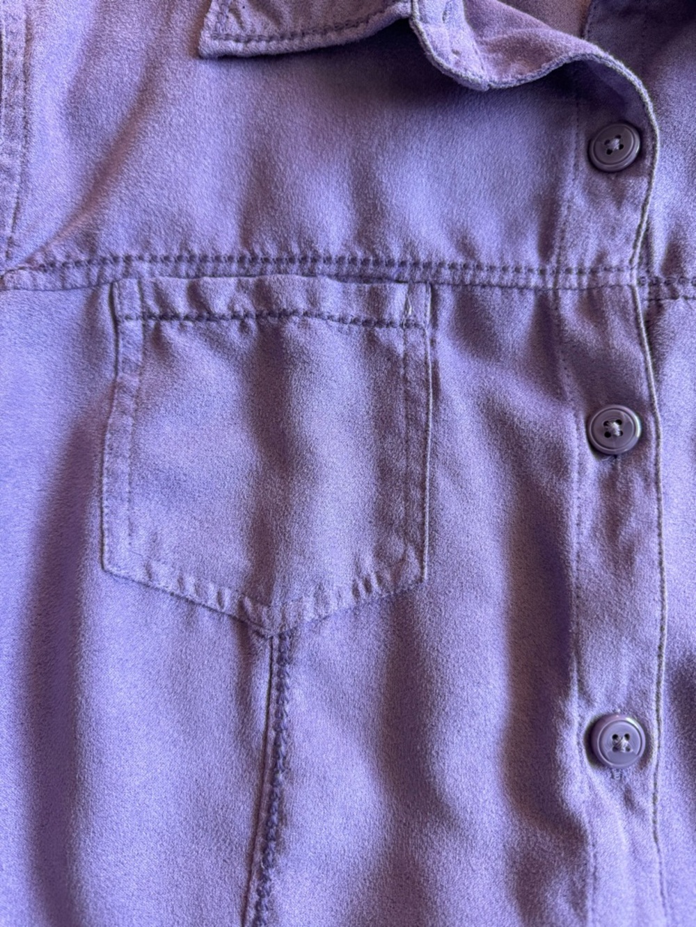 Croft & Barrow Purple Button-Up Jacket - Picture 3 of 4